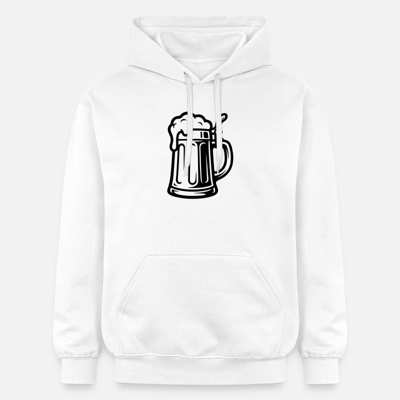 Bière Beer Symbol Beer - Sweat à capuche Softstyle® Gildan Unisexe - blanc