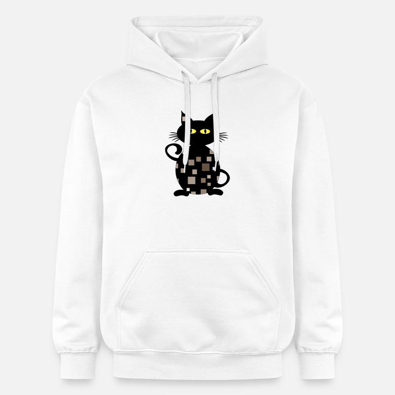 chat - Sweat à capuche Softstyle® Gildan Unisexe - blanc
