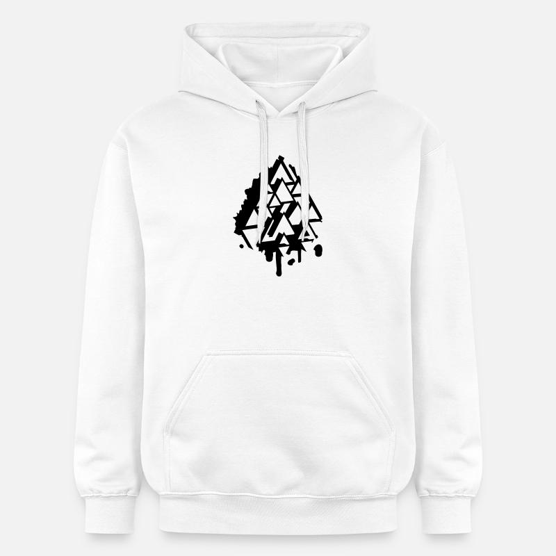 un triangle graffiti - Sweat à capuche Softstyle® Gildan Unisexe - blanc