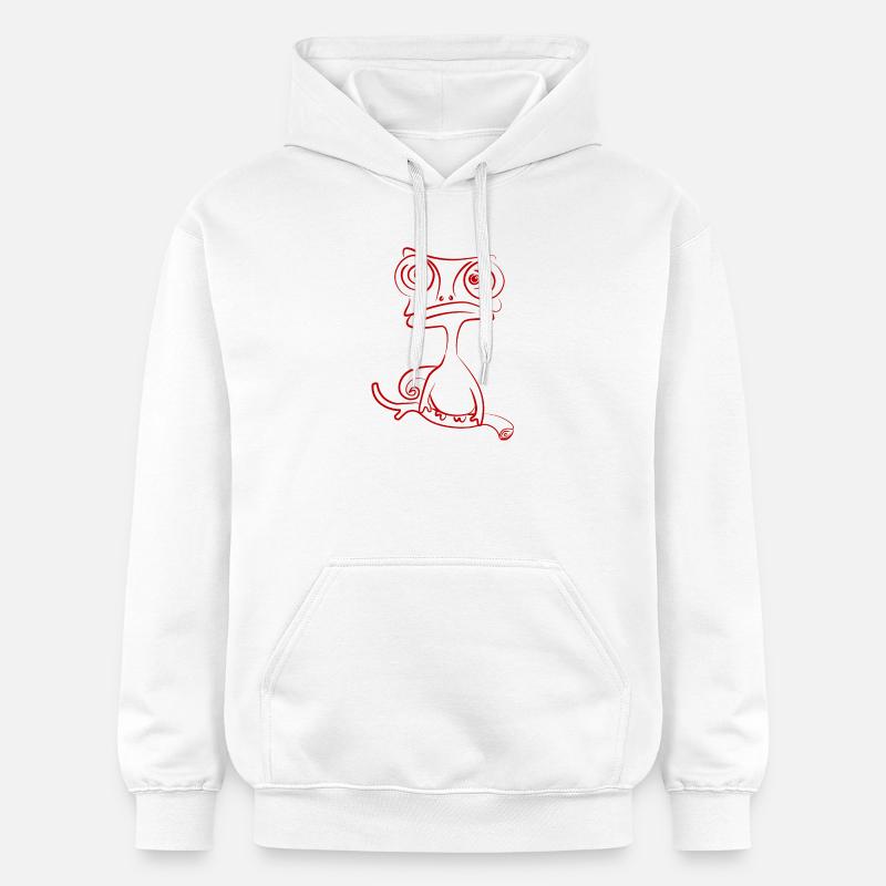 caméléon - Sweat à capuche Softstyle® Gildan Unisexe - blanc
