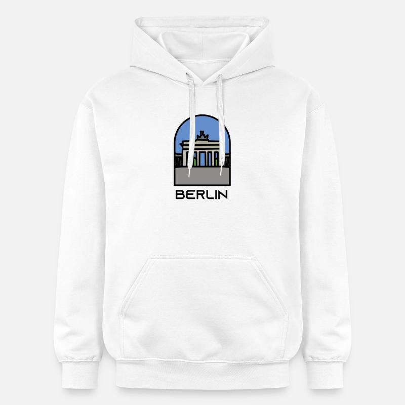 Berlin - Sweat à capuche Softstyle® Gildan Unisexe - blanc