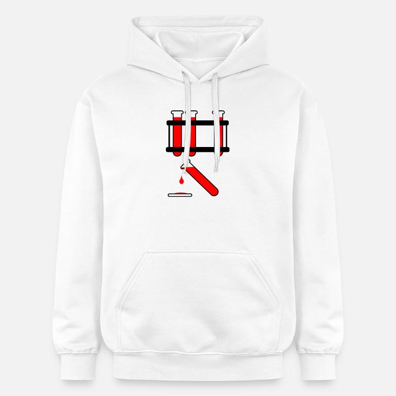 Analyse de sang - Sweat à capuche Softstyle® Gildan Unisexe - blanc