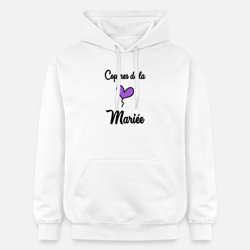 COPINES DE LA MARIEE - Sweat à capuche Softstyle® Gildan Unisexe - blanc