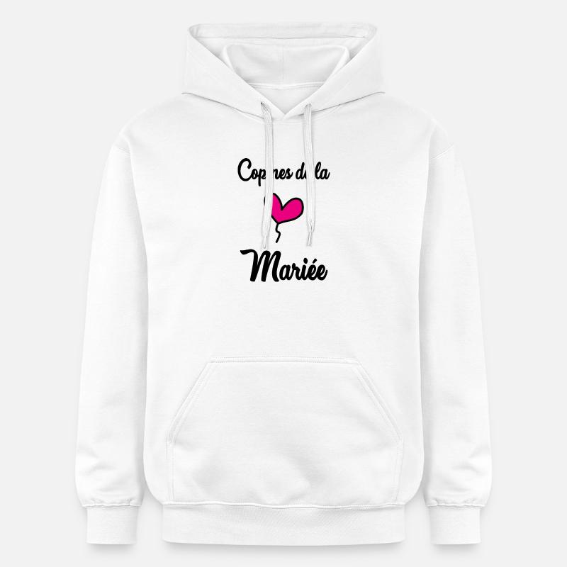 COPINES DE LA MARIEE - Sweat à capuche Softstyle® Gildan Unisexe - blanc