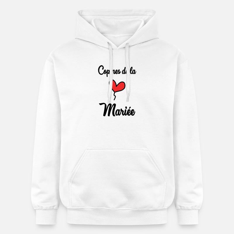 COPINES DE LA MARIEE - Sweat à capuche Softstyle® Gildan Unisexe - blanc