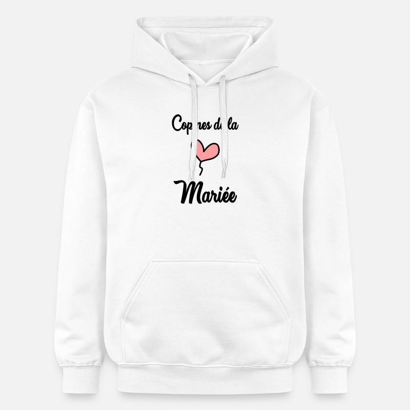 COPINES DE LA MARIEE - Sweat à capuche Softstyle® Gildan Unisexe - blanc