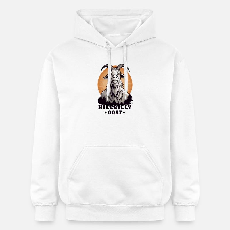 Chèvre Hillbilly billy - Sweat à capuche Softstyle® Gildan Unisexe - blanc