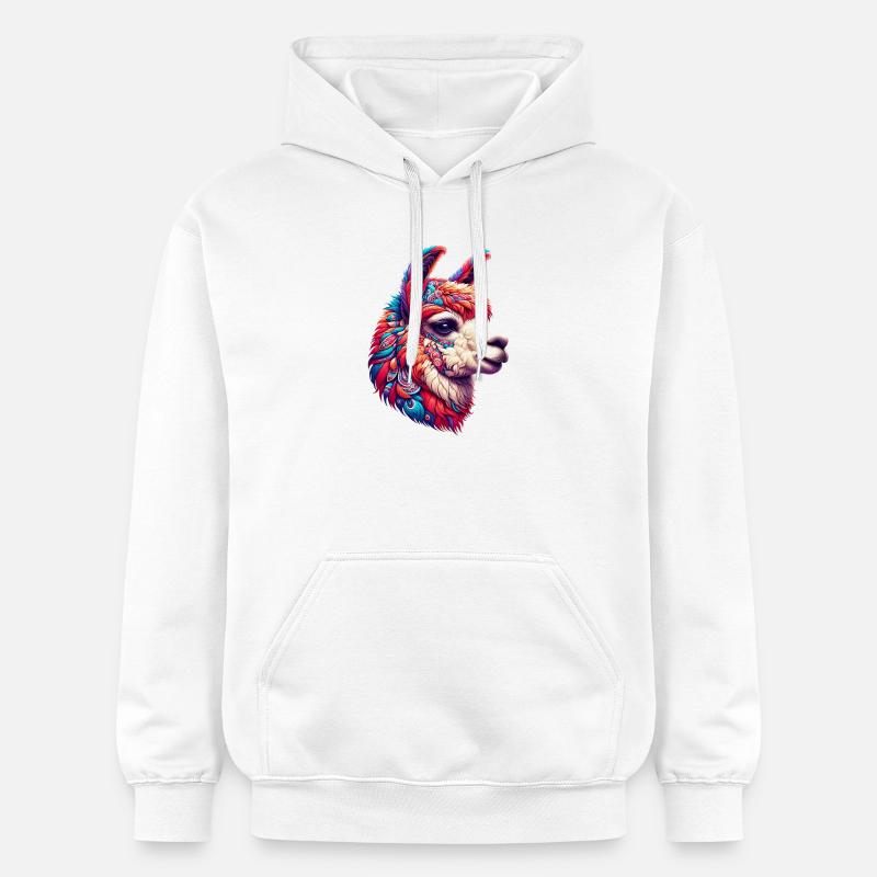 Alpaga - Sweat à capuche Softstyle® Gildan Unisexe - blanc