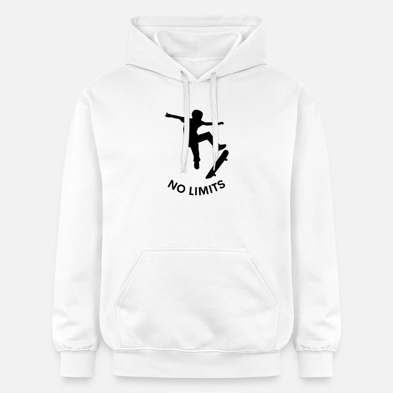 No Limits – Rêves de skateboard - Sweat à capuche Softstyle® Gildan Unisexe - blanc