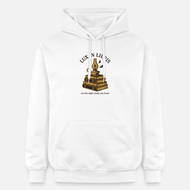 Lux à Libris - Sweat à capuche Softstyle® Gildan Unisexe - blanc