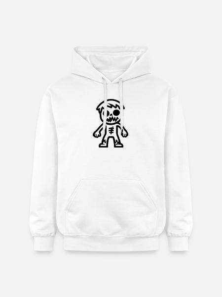 zombie_comic - Sweat à capuche Softstyle® Gildan Unisexe - blanc
