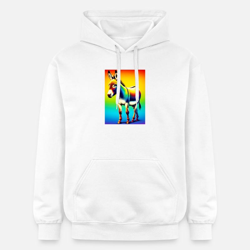 Mule âne - Sweat à capuche Softstyle® Gildan Unisexe - blanc