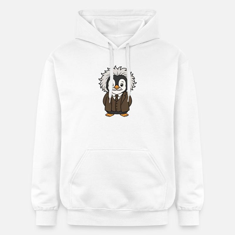 Professeur de sciences physicien Pingouin drôle - Sweat à capuche Softstyle® Gildan Unisexe - blanc
