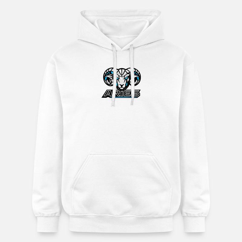 Ariete_raster - Sweat à capuche Softstyle® Gildan Unisexe - blanc