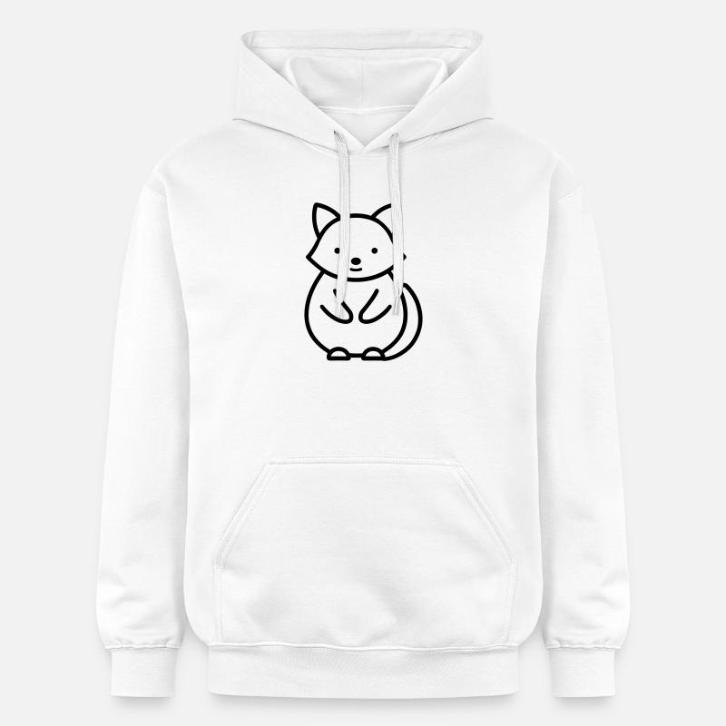 raton laveur - Sweat à capuche Softstyle® Gildan Unisexe - blanc