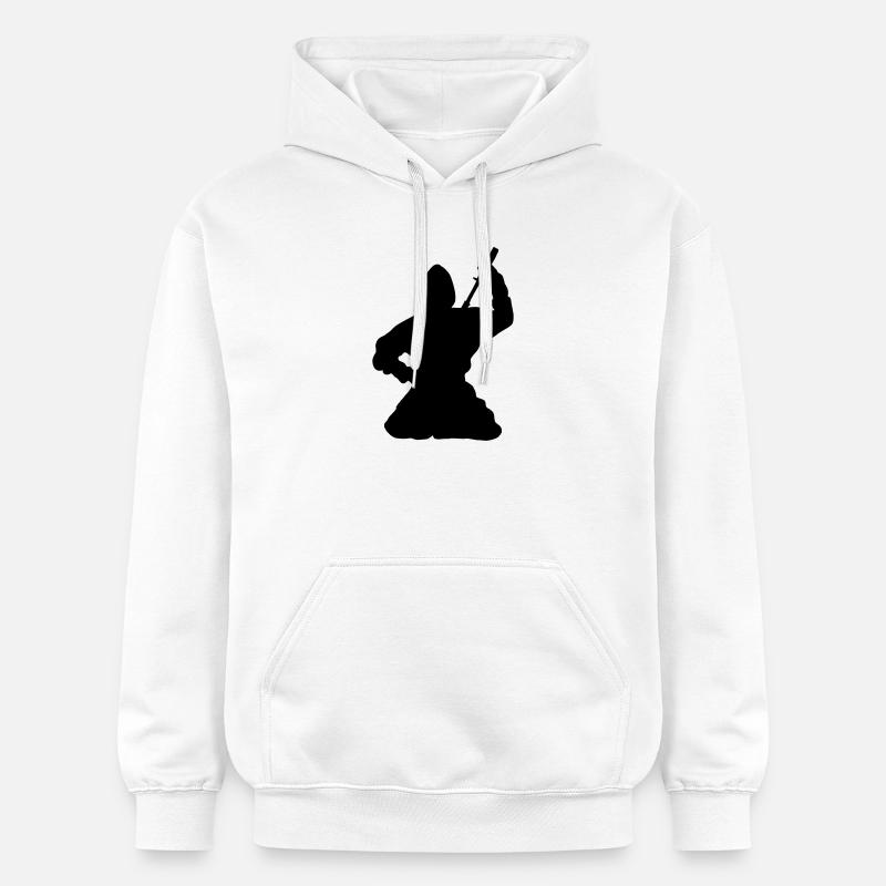 Ninja japanischer Spion oder Attentäter - Gildan Unisex Softstyle® Midweight Hoodie - Weiß