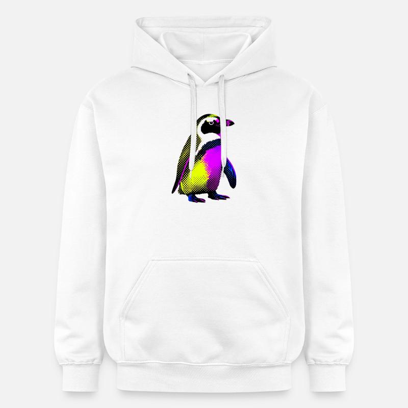 Pingouin - Sweat à capuche Softstyle® Gildan Unisexe - blanc