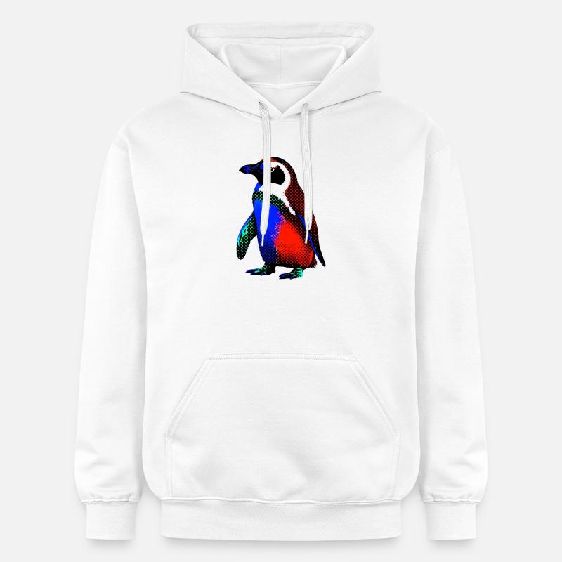 Pingouin - Sweat à capuche Softstyle® Gildan Unisexe - blanc