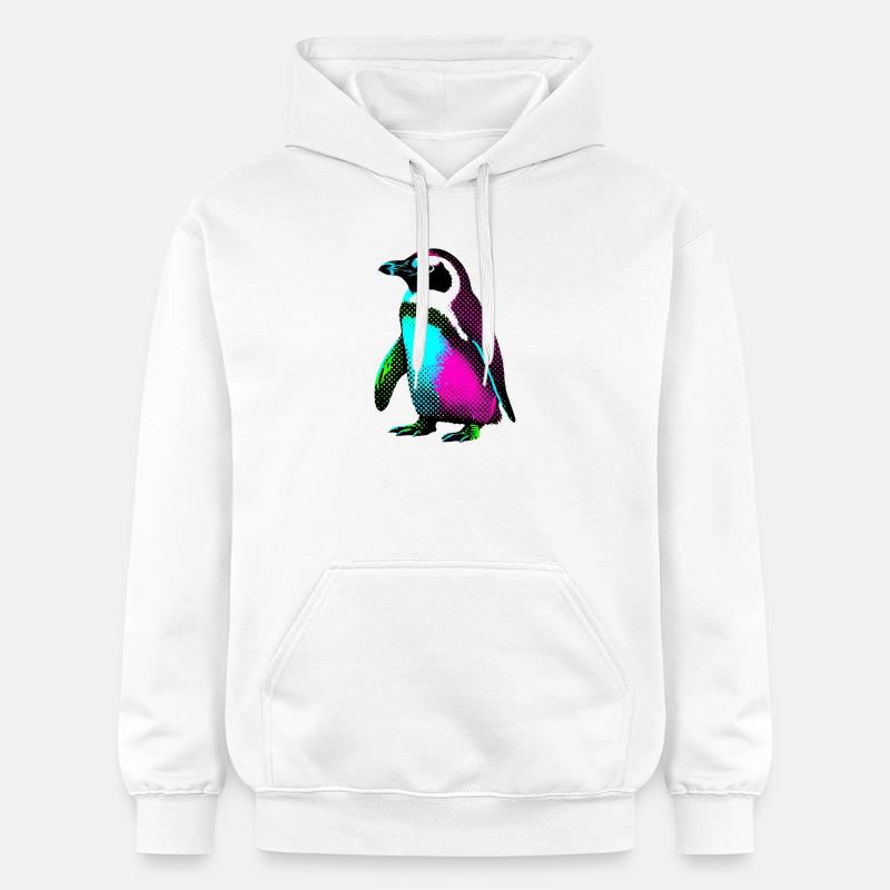 Pingouin - Sweat à capuche Softstyle® Gildan Unisexe - blanc