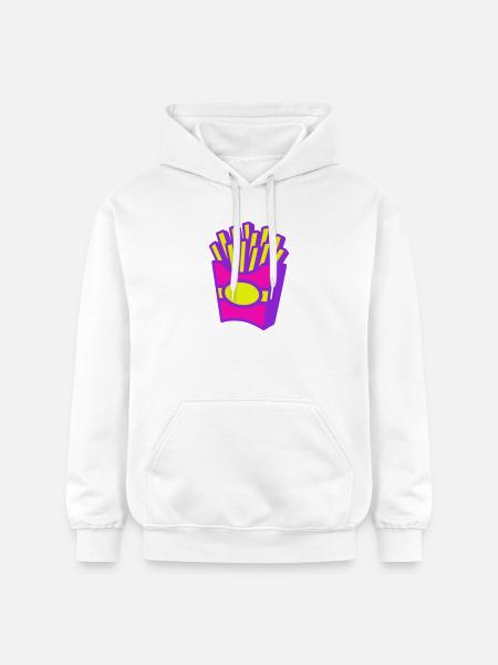 Frites Pop Art - Sweat à capuche Softstyle® Gildan Unisexe - blanc