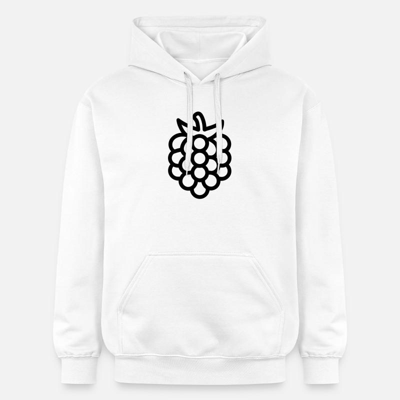 Mûre - Sweat à capuche Softstyle® Gildan Unisexe - blanc