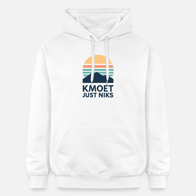 Kmoet just nothing, Dialecte anversois Chemises - Sweat à capuche Softstyle® Gildan Unisexe - blanc