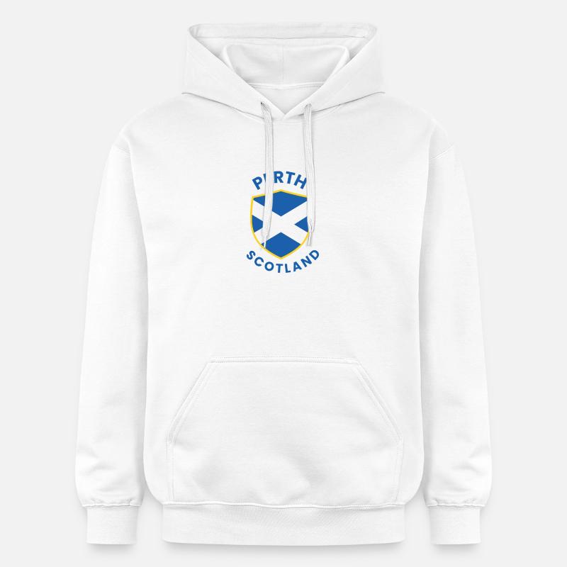 Blason du blason de Perth, Écosse - Sweat à capuche Softstyle® Gildan Unisexe - blanc
