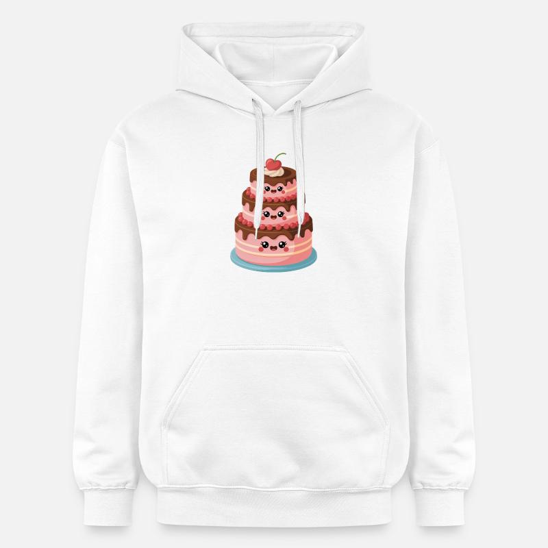 Cake Comic Cute - Sweat à capuche Softstyle® Gildan Unisexe - blanc