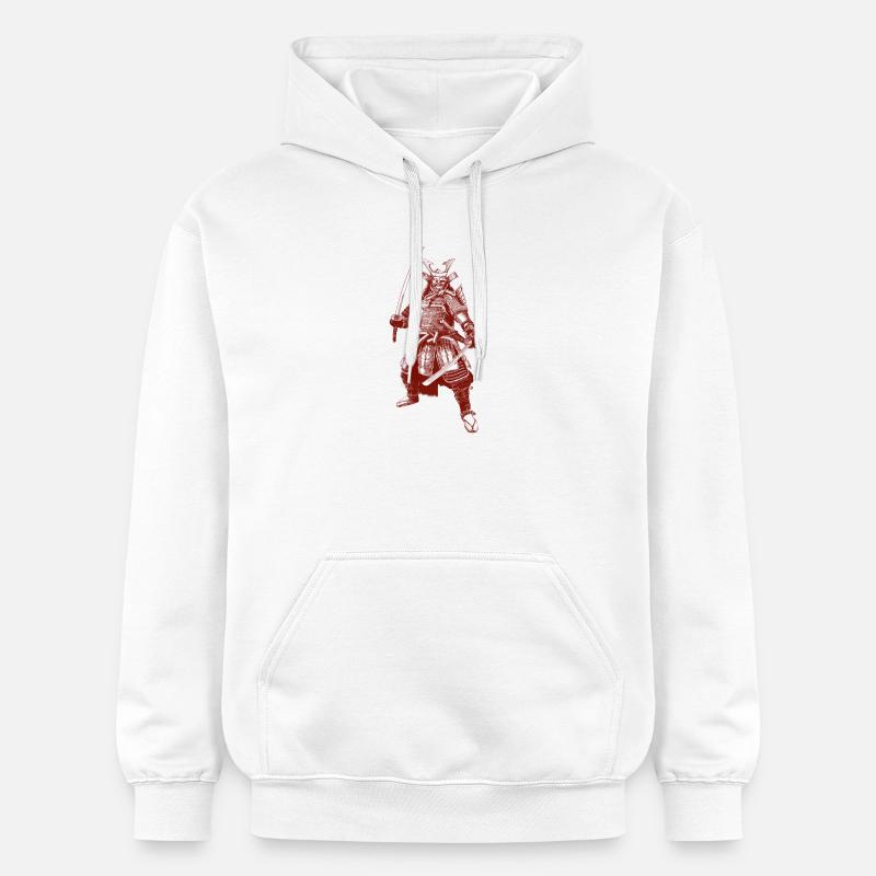 Samurai - Sweat à capuche Softstyle® Gildan Unisexe - blanc