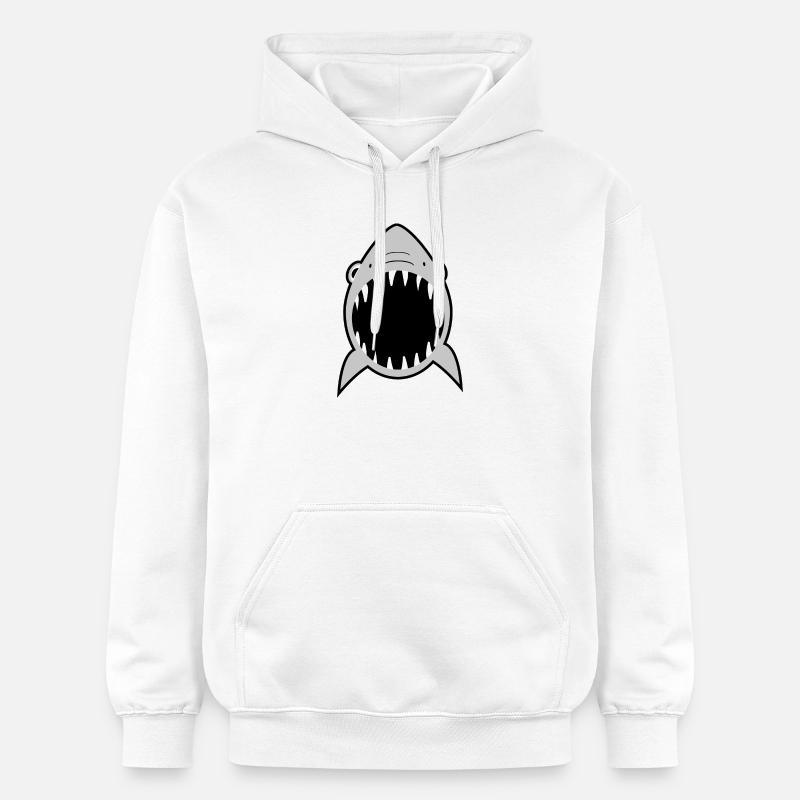 Requins - Sweat à capuche Softstyle® Gildan Unisexe - blanc