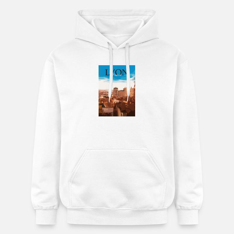 Lyon - Sweat à capuche Softstyle® Gildan Unisexe - blanc