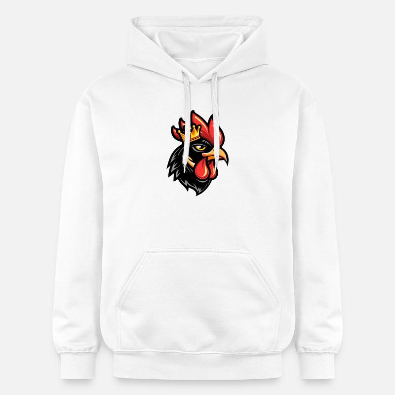 Couronne de tête de coq - Sweat à capuche Softstyle® Gildan Unisexe - blanc
