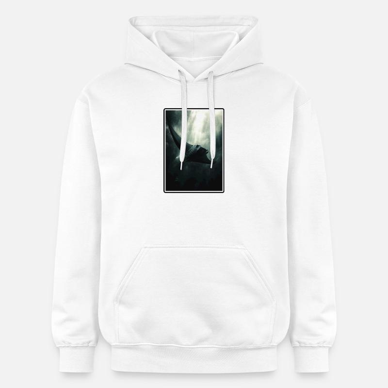Rochen Mantarochen - Gildan Unisex Softstyle® Midweight Hoodie - Weiß