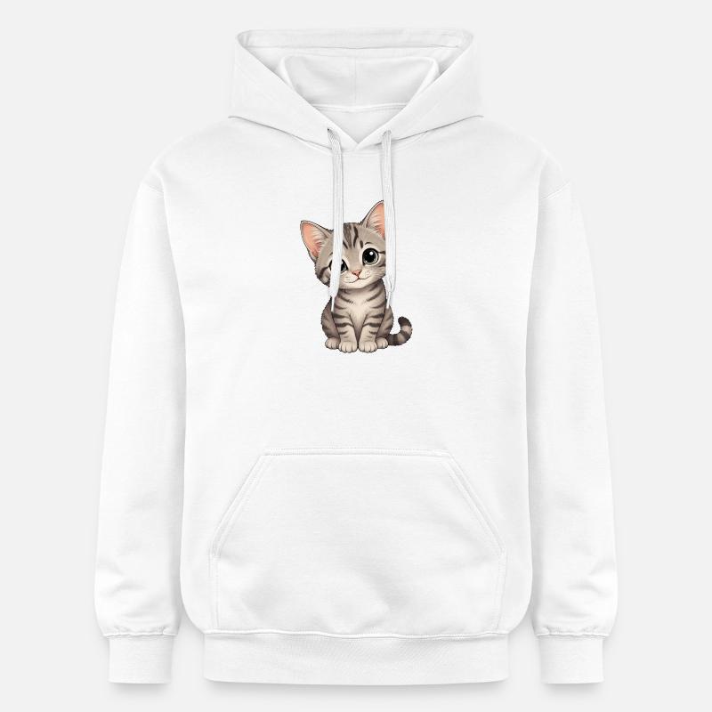 Cher chaton - Sweat à capuche Softstyle® Gildan Unisexe - blanc