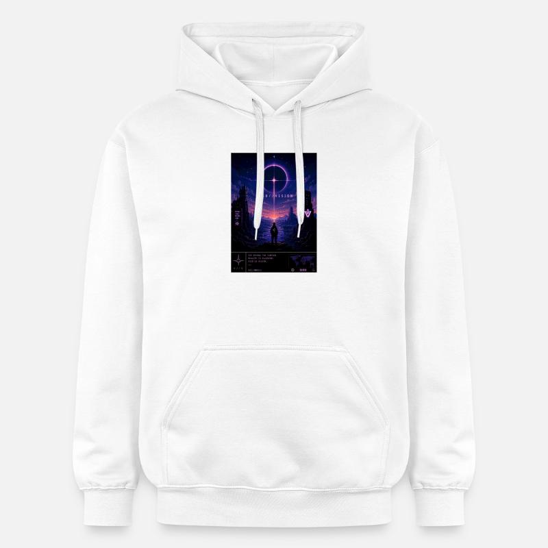 VOID//VISION – Pixel Void Dreams - Gildan Unisex Softstyle® Midweight Hoodie - white
