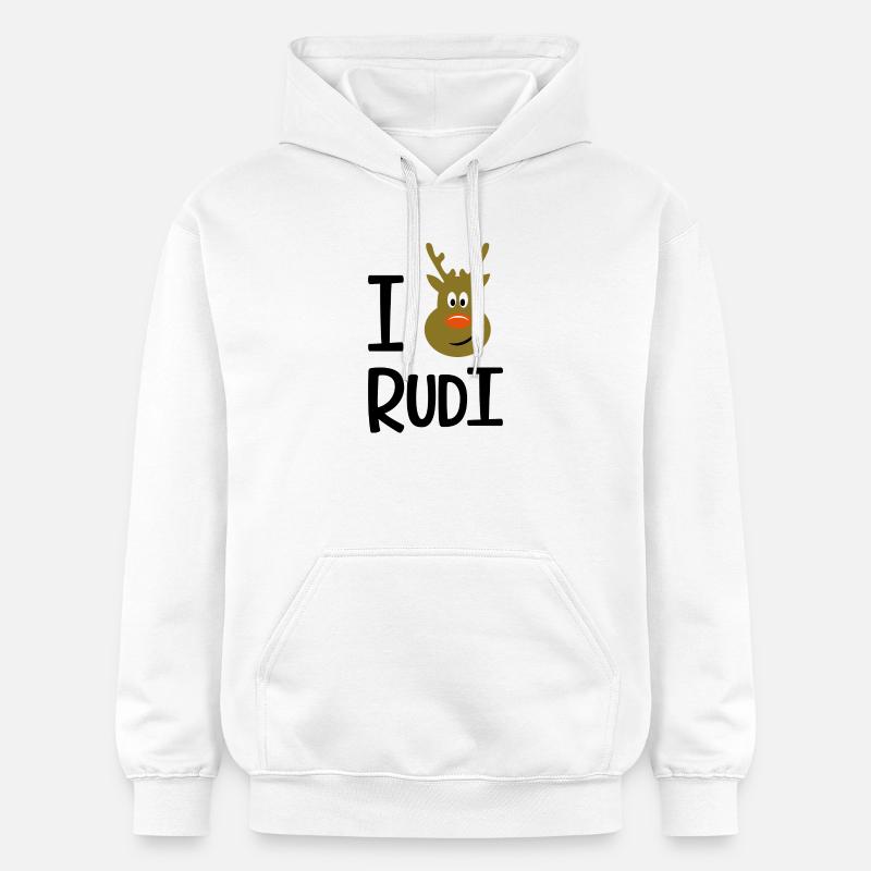 Rudolph - Sweat à capuche Softstyle® Gildan Unisexe - blanc