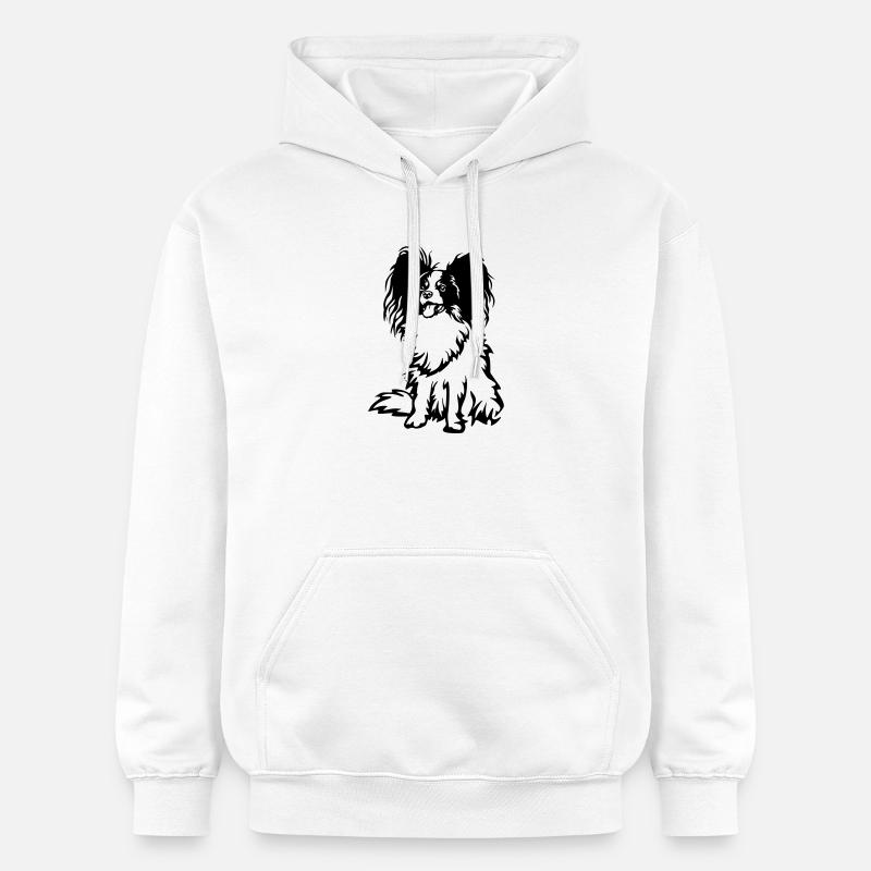 Papillon - Sweat à capuche Softstyle® Gildan Unisexe - blanc
