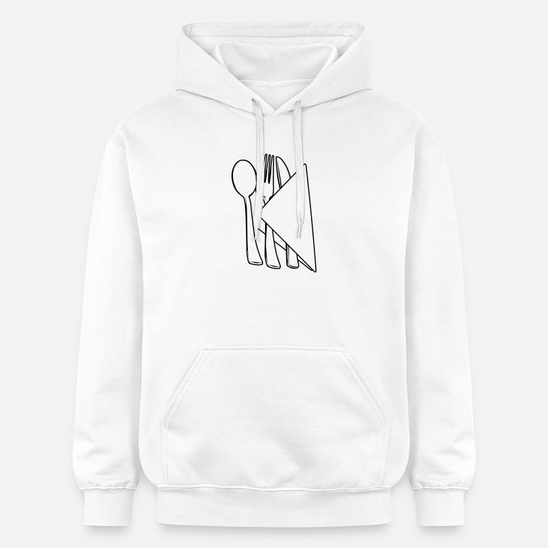Couverts dans la serviette - Sweat à capuche Softstyle® Gildan Unisexe - blanc
