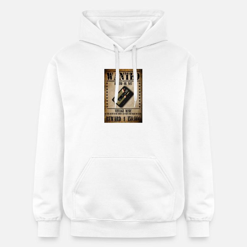 WANTED CASSETTE AUDIO - Sweat à capuche Softstyle® Gildan Unisexe - blanc