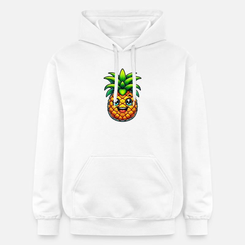 Ananas - Sweat à capuche Softstyle® Gildan Unisexe - blanc