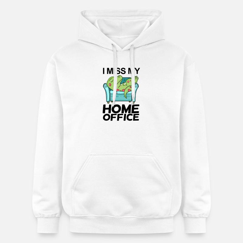 Bureau à domicile - Sweat à capuche Softstyle® Gildan Unisexe - blanc