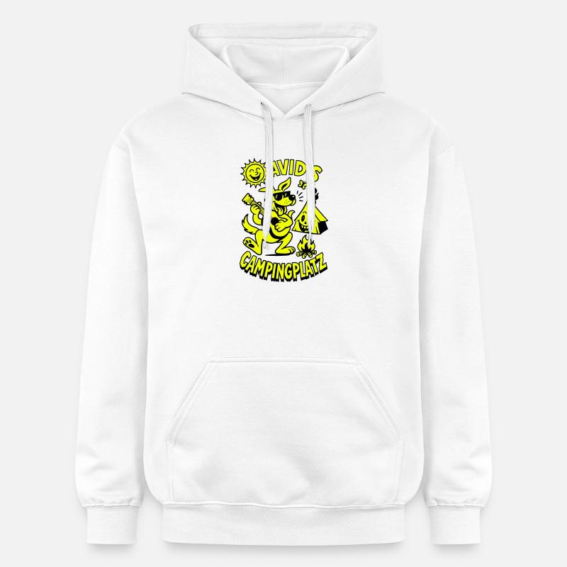 Le camping de David - Sweat à capuche Softstyle® Gildan Unisexe - blanc