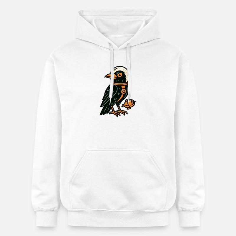 Corbeau style Comics - Sweat à capuche Softstyle® Gildan Unisexe - blanc