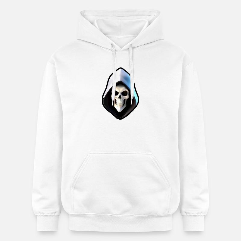 Crâne en robe à capuche - Sweat à capuche Softstyle® Gildan Unisexe - blanc