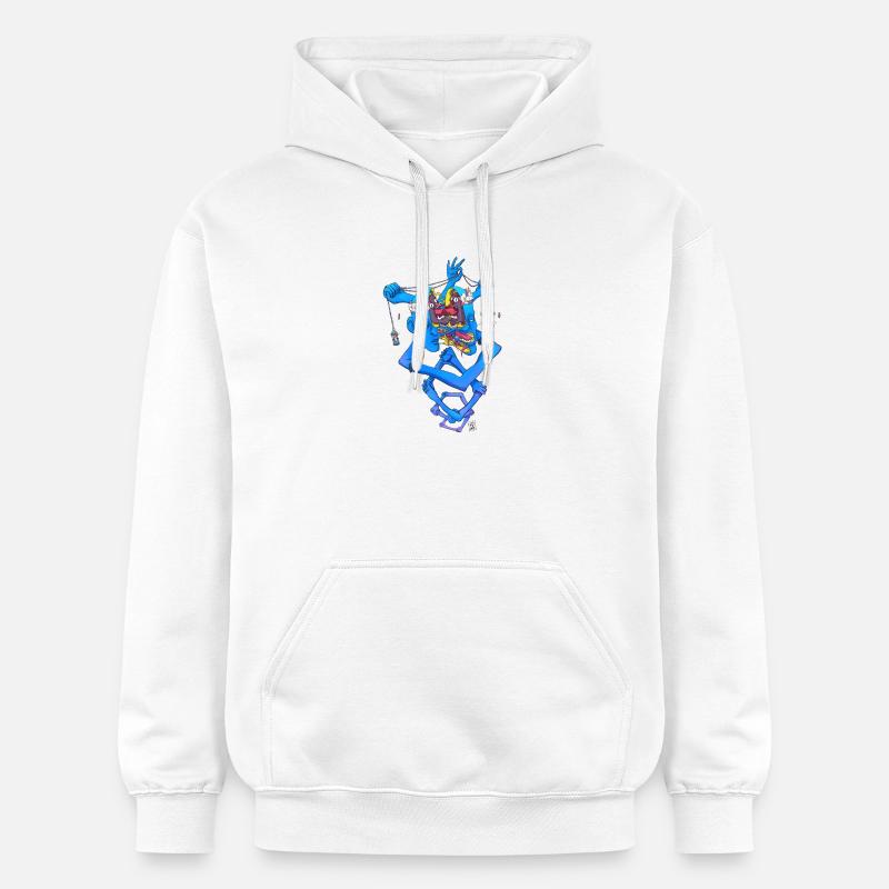 Isolated Craziness - Sweat à capuche Softstyle® Gildan Unisexe - blanc