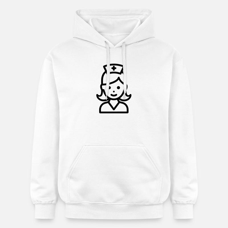 infirmière - Sweat à capuche Softstyle® Gildan Unisexe - blanc