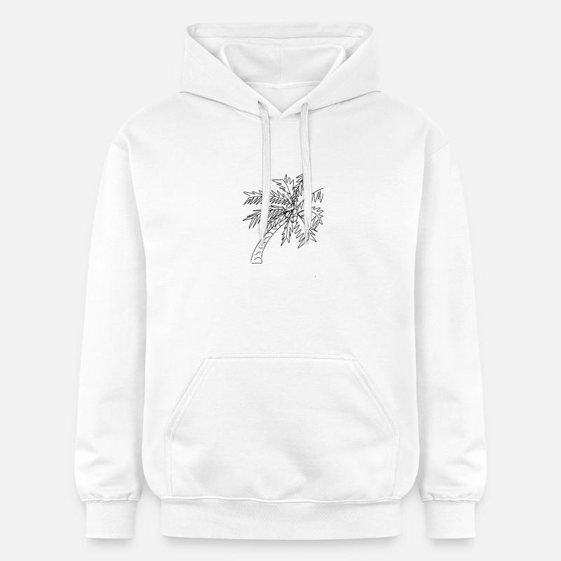 Palmier Cocotier  - Sweat à capuche Softstyle® Gildan Unisexe - blanc
