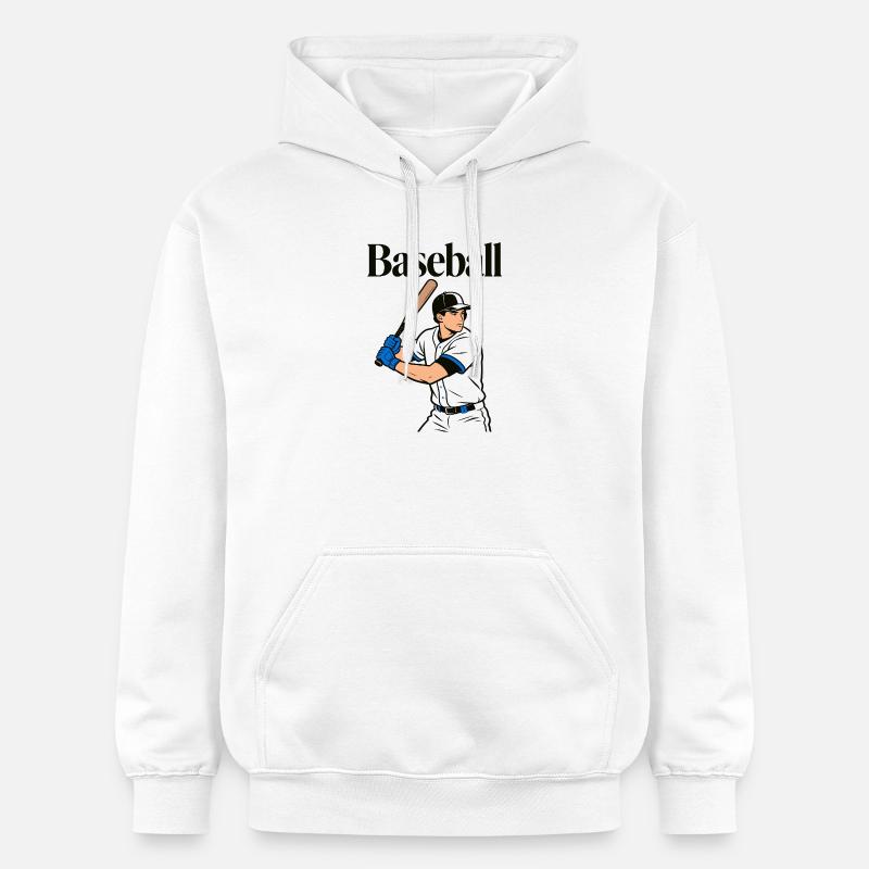 base-ball - Sweat à capuche Softstyle® Gildan Unisexe - blanc
