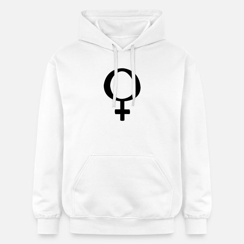 Femmes symbole - Sweat à capuche Softstyle® Gildan Unisexe - blanc