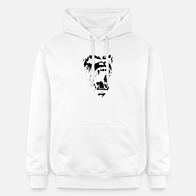 Gorilla - Gildan Unisex Softstyle® Midweight Hoodie - Weiß